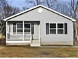 Gable end 1-story modular home with standard specifications and features